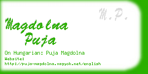 magdolna puja business card